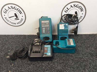 Lot 97 - 4 Makita Battery Chargers