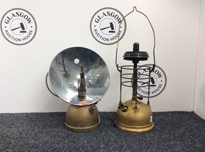 Lot 108 - Vintage Paraffin Tilley Lamp & Vintage Bialaddin Bowl Fire Paraffin Heater