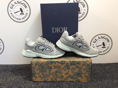 Lot 87 - Pair Of Men’s Trainers Bearing Christian Dior Logo Size 8
