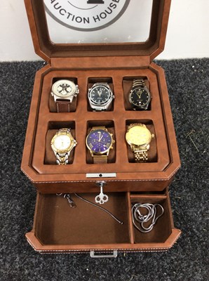 Lot 147 - Collection of Watches Bearing mixed Logos in Jewellery Case