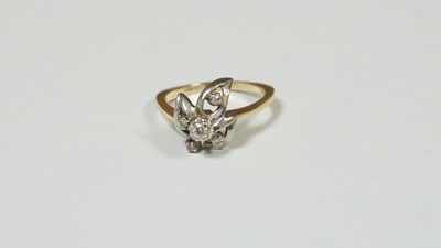 Lot 22 - 14ct And Diamond Ring 3.99 Gram - Size N