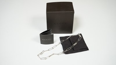 Lot 16 - Gucci Silver Choker Necklace