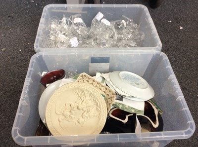 Lot 269 - Two Boxes Of Glass & Ceramics