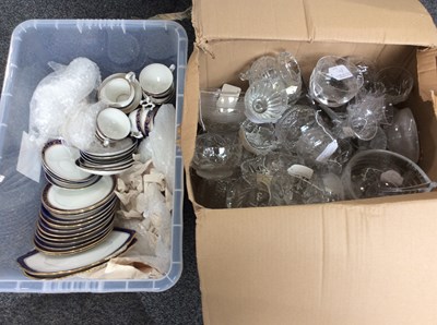Lot 274 - Two Boxes Of Glass & Ceramics