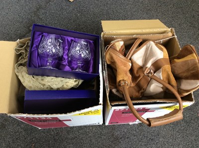 Lot 283 - Two Boxes Of Glass & Ceramics