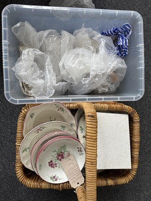 Lot 294 - Two Boxes Of Glass & Ceramics