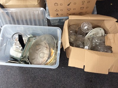 Lot 296 - Two Boxes Of Glass & Ceramics