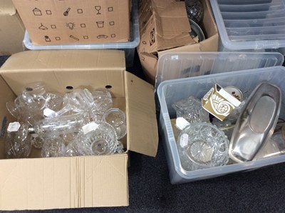 Lot 298 - Two Boxes Of Glass & Ceramics