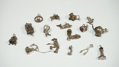 Lot 49 - Mix lot Of 925 Silver Charms 55.23 Gram