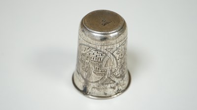 Lot 43 - Silver Stamped Russian Vodka Cup 46.87 Gram - Damage To Top