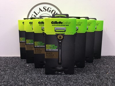 Lot 6 - Ten Gillette Labs Razor Blade, Black & Gold Edition