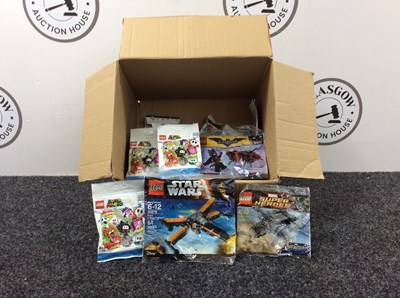 Lot 4 - Qty Of Lego Packets Including, Star Wars, Super Mario, Marvel ETC