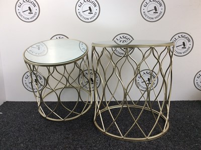 Lot 121 - Pair Of Mirrored Side Tables