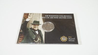 Lot 62 - Sir Winston Churchill 2015 UK £20 Fine Silver Coin
