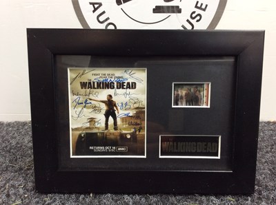 Lot 139 - The Walking Dead Signed Framed Authentic Film Cell