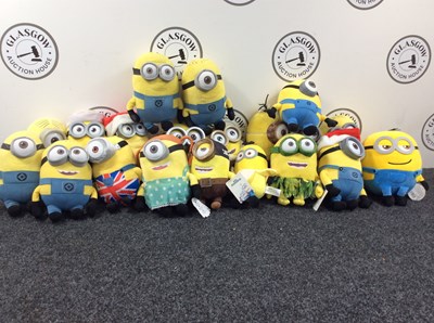 Lot 219 - Qty of Minion Soft Toys inc Cave Man