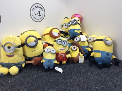 Lot 217 - Qty of Minion Soft Toys inc Gryffindor Minion