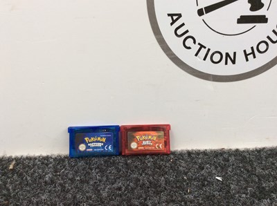 Lot 149 - 2 game boy advance games Bearing Pokemon logo