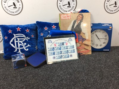 Lot 187 - Qty Of Rangers Memorabilia