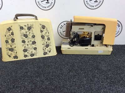 Lot 113 - Jones Sewing Machine With Case