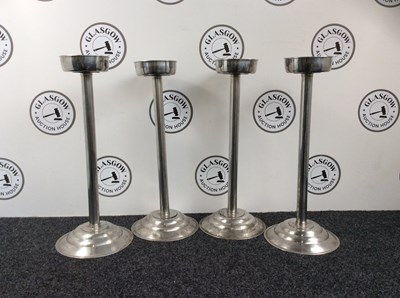 Lot 144 - 4 Stainless Steel Champagne/Wine Bucket Stand