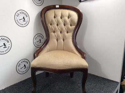 Lot 2 - Reproduction Victorian Style Spoon Back Chair