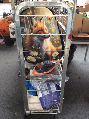 Lot 70 - Cage Of New Clothes, Blankets, Bags & More
