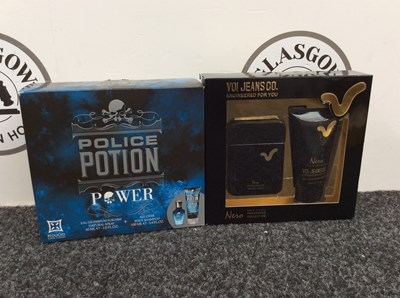 Lot 56 - Two Men’s Gift Sets, Police & Voi Jeans
