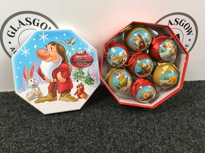 Lot 103 - Disney’s Snow White & The Seven Dwarfs Christmas Baubles
