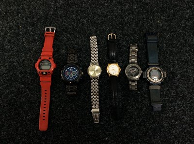Lot 39 - Six Men’s Wristwatches, Various Brands