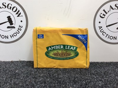 Lot 61 - 10 x 50g Amber Leaf Tobacco