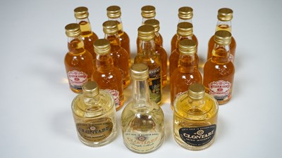Lot 148 - Qty Of Miniature Whisky's Bottles, Chivas Regal & More