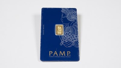 Lot 110 - PAMP 1 Gram Fine Gold Bar
