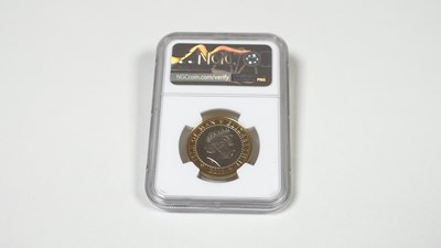 Lot 119 - 2011 Isla Of Man, Commonwealth Youth Games 2 Pound Coin, Graded MS66 DPL