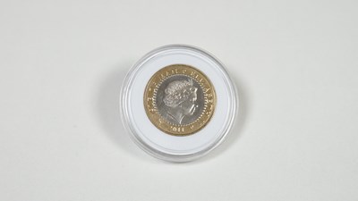 Lot 126 - Isla Of Man Circulated Commonwealth Youth Games, 2 Pound Coin 2011