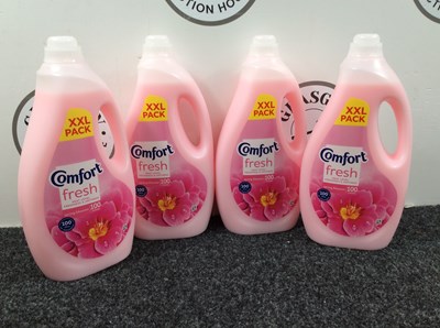 Lot 193 - 4x comfort fresh spring blossom fabric conditioner xxxl pack
