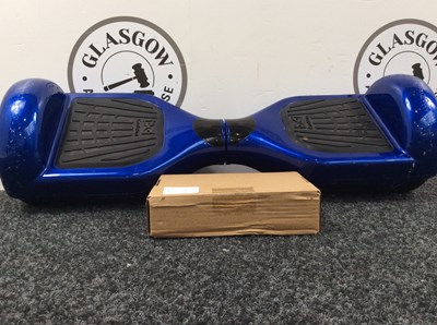 Lot 198 - Blue hover board with charger working order