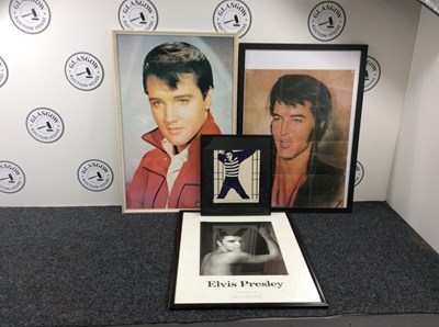 Lot 32 - Four Elvis Presley Framed Merch - Used