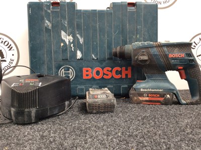 Lot 41 - BoschHammer Drill With Two Batteries & Charger