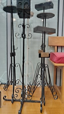 Lot 170 - 5 flower arrangement stands with name plaques