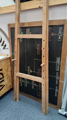Lot 154 - Blackboard and wooden easel