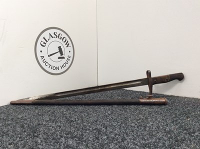 Lot 81 - Antique Model 1890 Turkish Mauser Bayonet With Scabbard - Used/UnTested