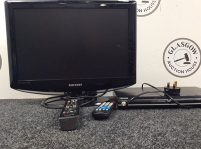 Lot 296 - Samsung tv and toshiba DVD player-untested