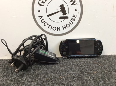 Lot 72 - Black Sony psp and power supply untested