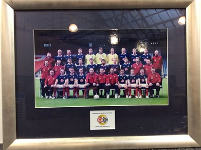 Lot 144 - 2010 Scotland World Cup qualifying picture in frame