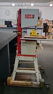 Lot 26 - Axminster Craft AC1950B Bandsaw 230v On Stand With Purpose Built Trolley - Used