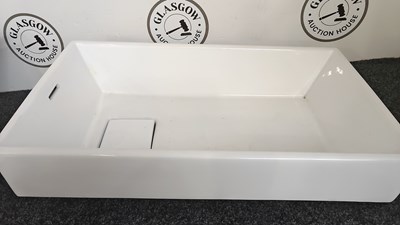 Lot 229 - Large new ceramic rectangular sink in white finish