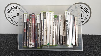 Lot 315 - Box containing mixed platform video games