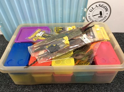 Lot 234 - Large bundle of asstd fishing supplies