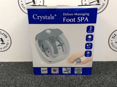 Lot 235 - Crystals deluxe massaging foot spa